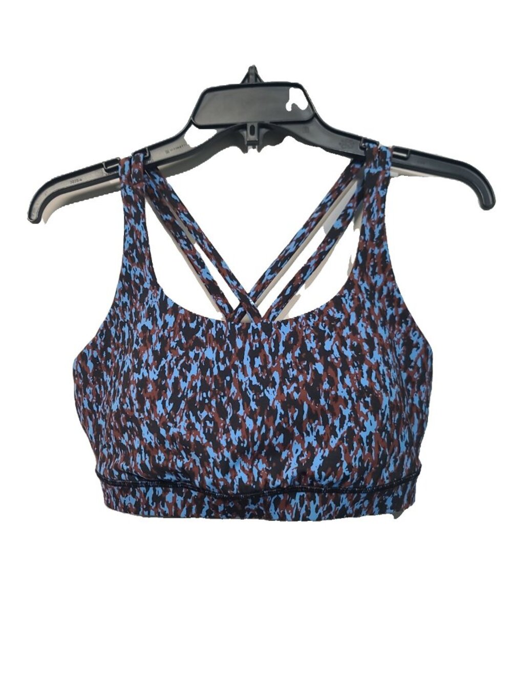 Lululemon Energy Bra Size 10 Leopard Camo Blue Nile Multi